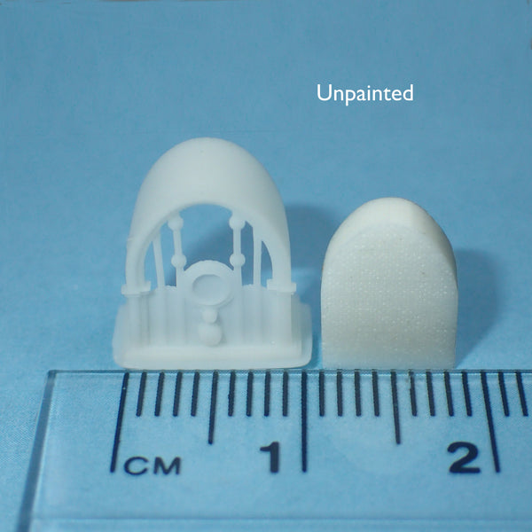 Art Deco radio, 1/48th scale