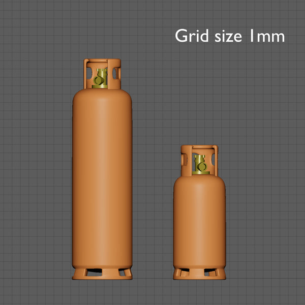Propane tanks, 1/48 scale