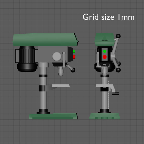 Pillar drill, 1/48 scale