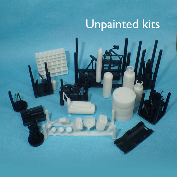 Complete garage set, 1/48 scale