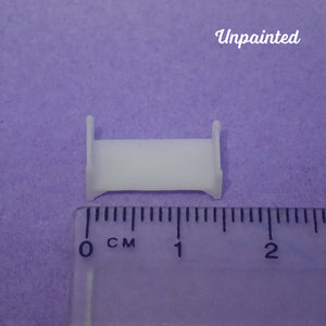 Micro-mini single bed frame, 1/144th scale