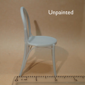 Pair of bentwood style chairs, 1/24th scale