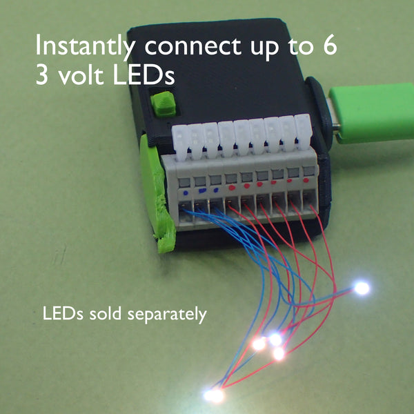 SHRINKENLIGHTS modular 3V wiring system for micro LEDs
