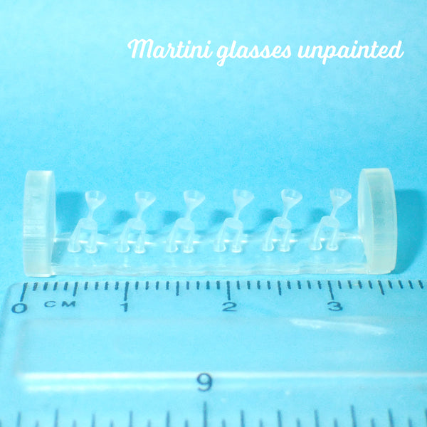 Drinking glasses, 1/48th scale