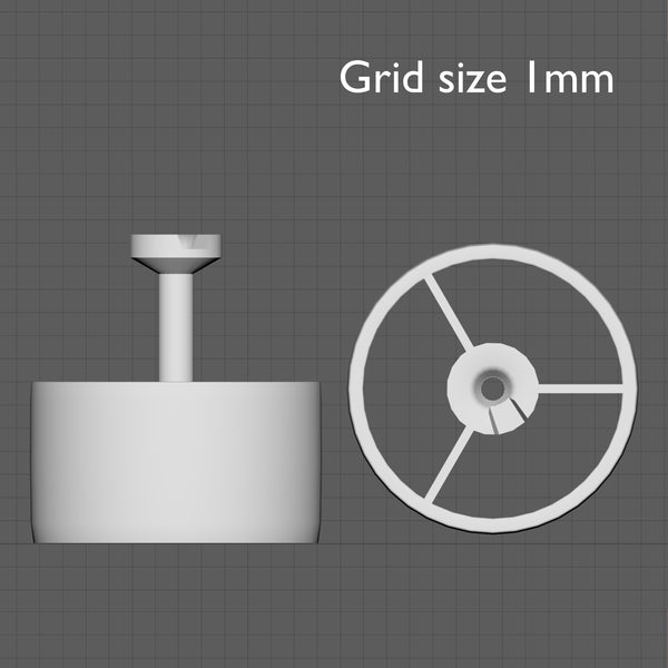 Cylinder lamp, 1/24th scale