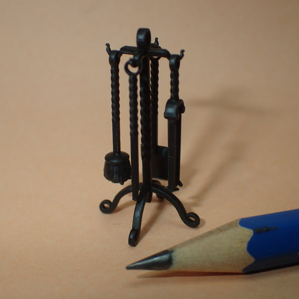 Fire irons set, 1/24th scale