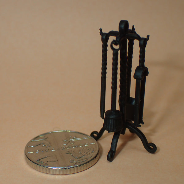 Fire irons set, 1/24th scale