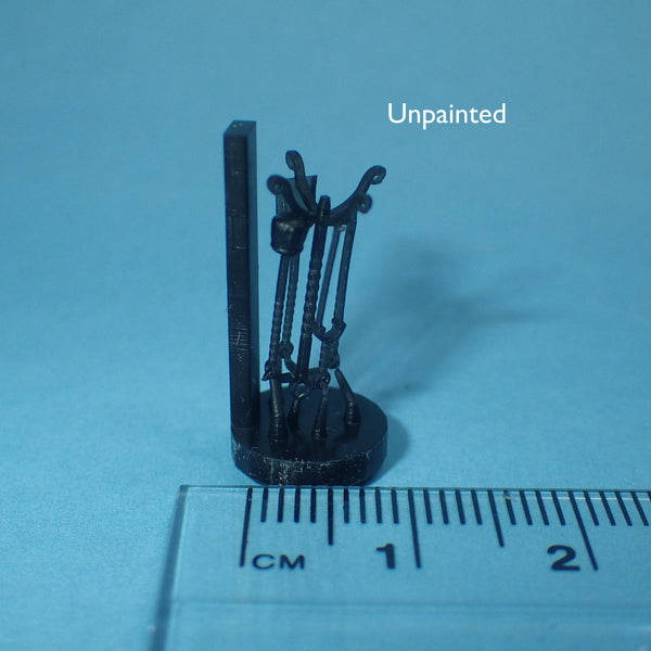 Fire irons set, 1/48th scale