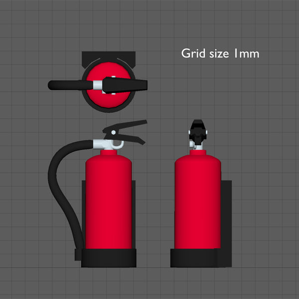 Fire extinguisher, 1/48 scale