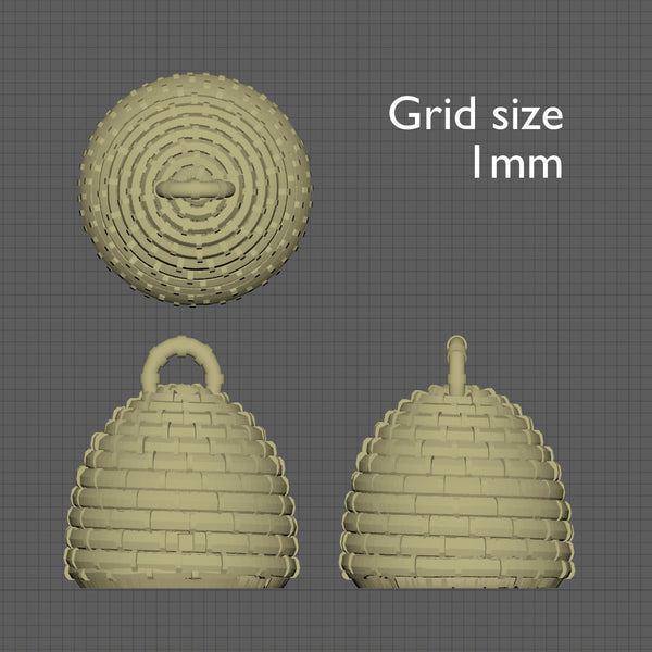 Bee skep, 1/24th scale