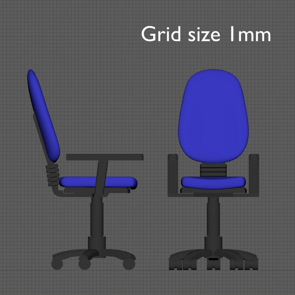 Modern office chair, 1/24th scale