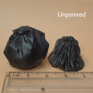 Rubbish! Pair of bin bags/trash/garbage bags, 1/24th scale