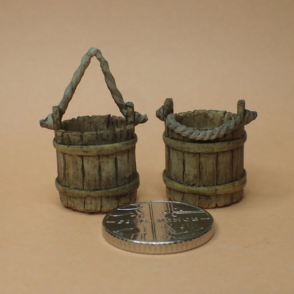 Old 'wooden' bucket, 1/24th scale