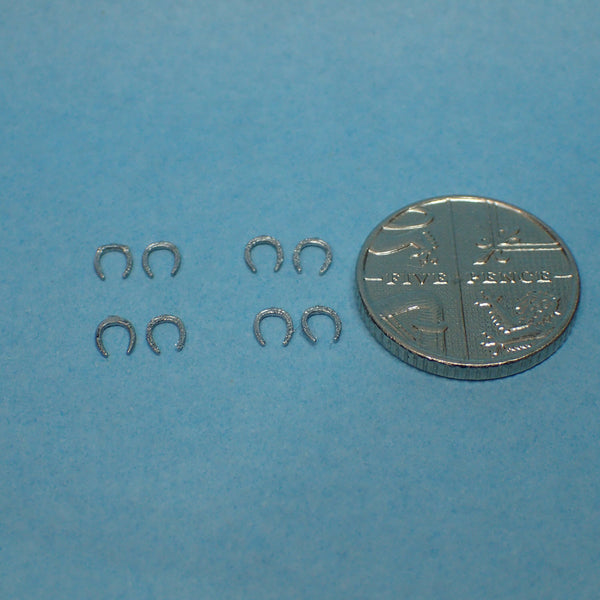 Eight horseshoes, 1/48 scale