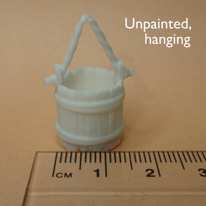 Old 'wooden' bucket, 1/24th scale