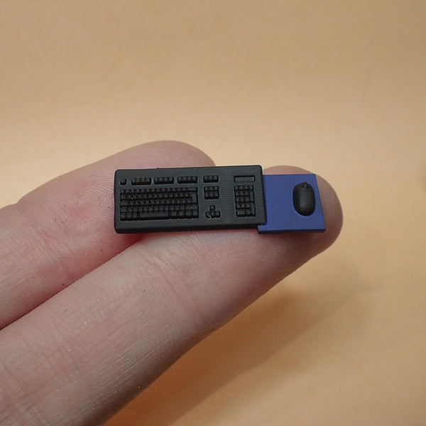 Desktop computer set, 1/24th scale