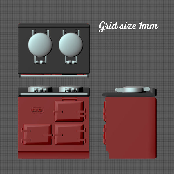 Aga-style cooker KIT, 1/24th scale