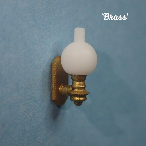 Wall mounted gas lamp, 1/48th scale
