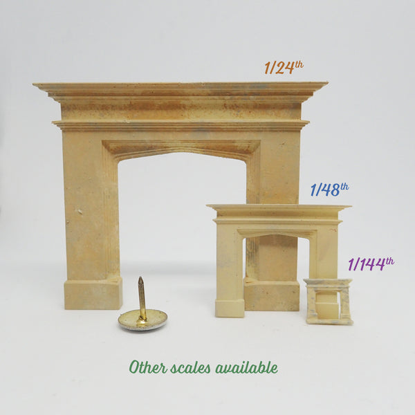 Tudor stone style fireplace, 1/144th scale