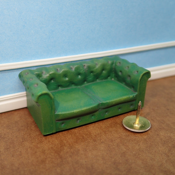2 seat Chesterfield sofa, 1/48th scale