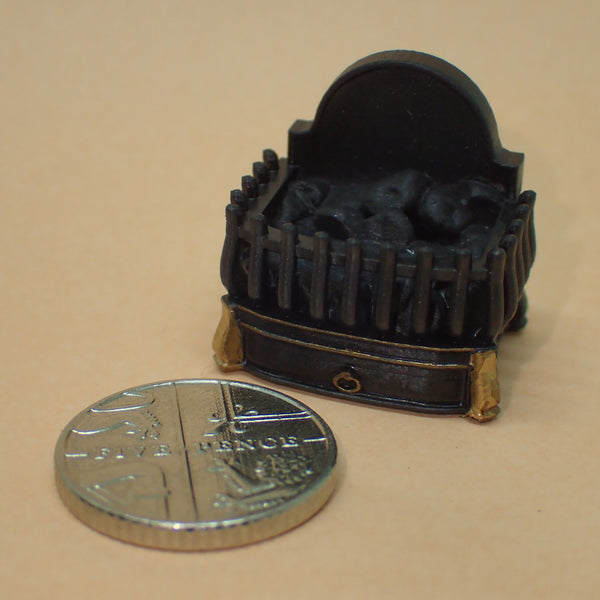 Tiny fire basket/dog grate, 1/24th scale