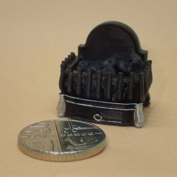 Tiny fire basket/dog grate, 1/24th scale