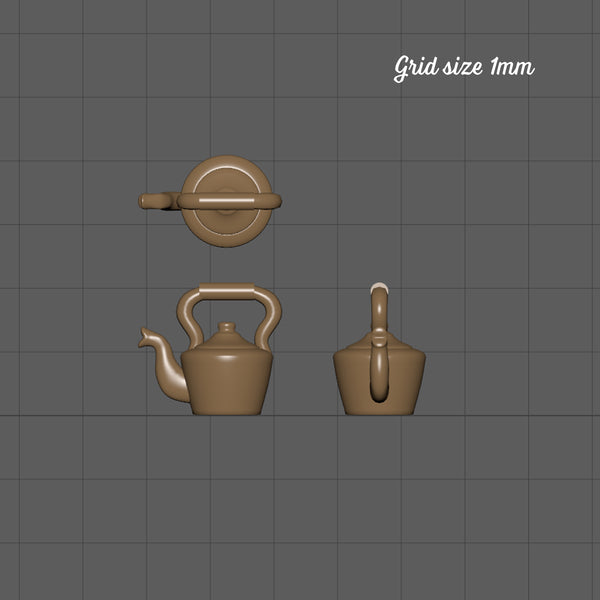 Traditional kettle, 1/144th scale