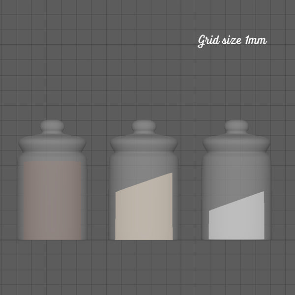 Storage jars, 1/24th scale