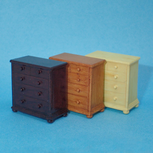Simple 'wooden' chest of drawers, 1/48th scale