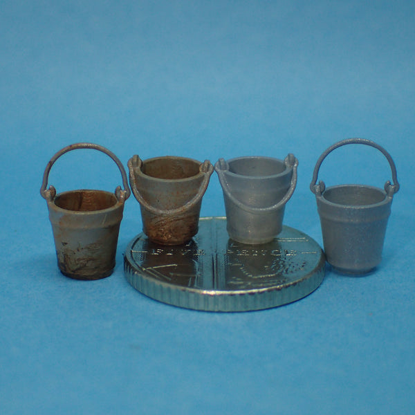 Old 'metal' bucket, 1/48th scale